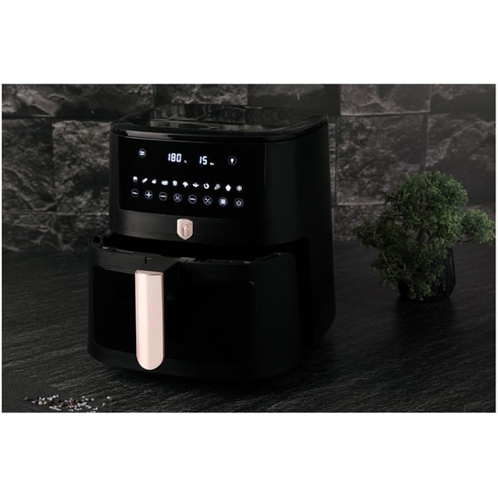 BERLINGER HAUS BH-9604 με Αποσπώμενο Κάδο 1650 W 8 L Μαύρο/Ροζ Φριτέζα Αέρος image 2