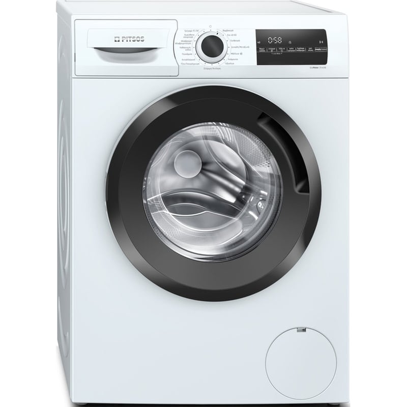 Πλυντήριο Ρούχων PITSOS WNP1415E8 8 kg 1.400 Στροφές – Λευκό