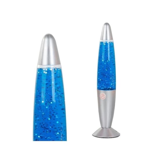 Διακοσμητικό Φωτιστικό Aria Trade Με Glitter 10x36 cm - Μπλέ image 1