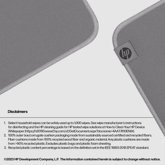 HP 105 Sanitizable Μαύρο Mouse Pad image 5