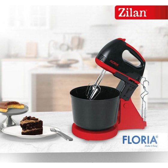 ZILAN ZLN7574 150 W με Περιστρεφόμενο Κάδο Μαύρο Μίξερ Χειρός image 1