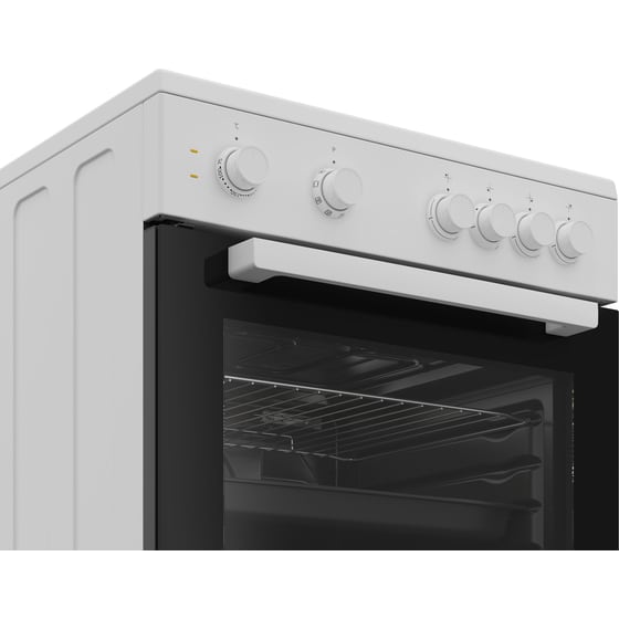 BEKO FBE66000WD 66 Lt Λευκό Ηλεκτρική Κουζίνα Εμαγιέ image 4
