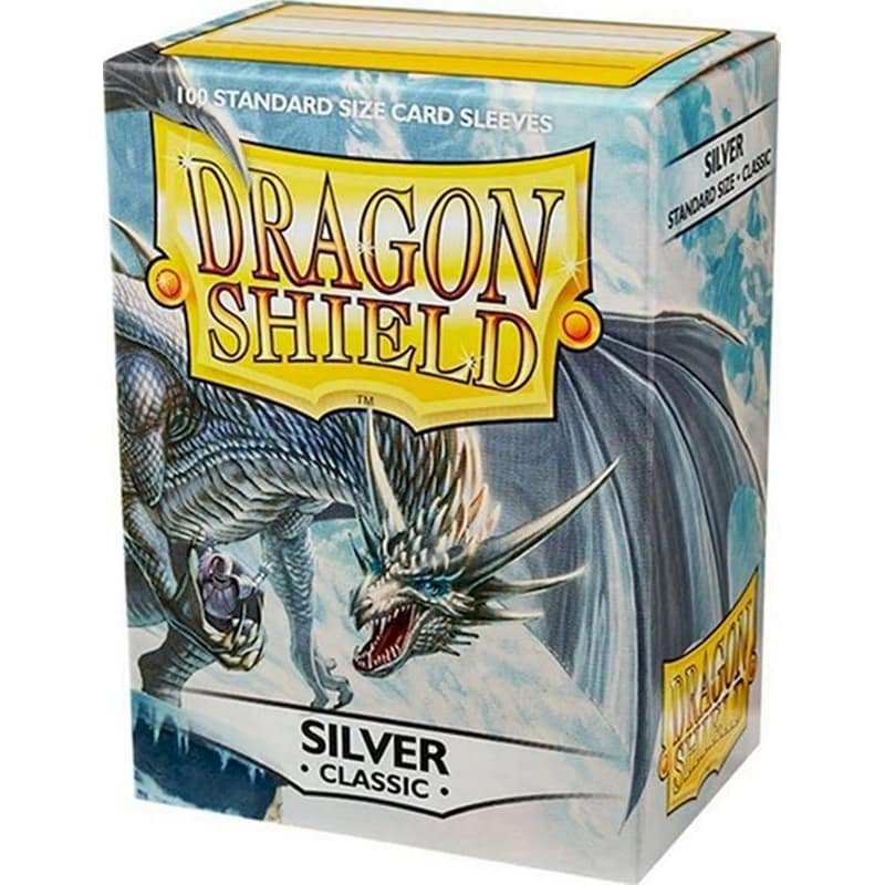 Dragon Shield Standard Size Classic Sleeves (100 Sleeves) Silver