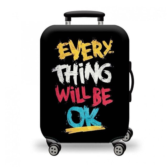 Κάλυμμα Βαλίτσας Amber Large Everything Will Be Ok image 0