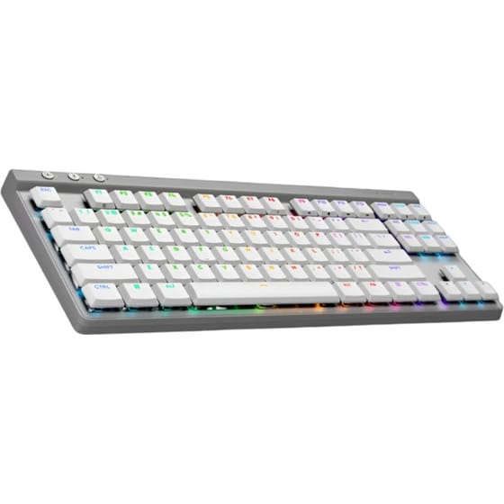 Logitech G515 Μηχανικό Gaming Ασύρματο Πλητρολόγιο RBG Λευκό (US) image 3