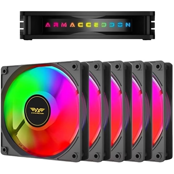 Case Fan Armaggeddon Kit 3000 120mm με RGB - Μαύρο image 0