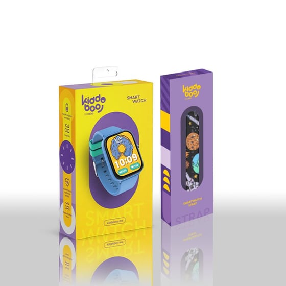 Smartwatch Kiddoboo 2.0 44mm - Blue + Black Strap image 3