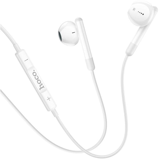 Hands Free Hoco M93 Earphones Stereo Usb-c Συμβατά Με Όλες Τις Συσκευές Usb-c Άσπρο 1.2μ image 0