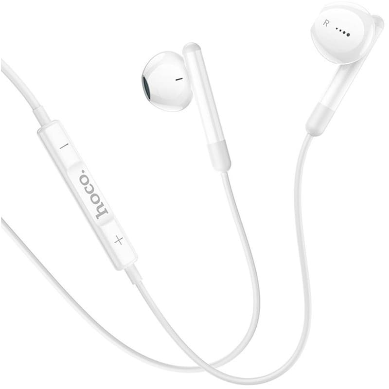 Hands Free Hoco M93 Earphones Stereo Usb-c Συμβατά Με Όλες Τις Συσκευές Usb-c Άσπρο 1.2μ