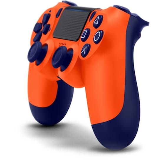 Gamepad Ασύρματο για PS4 με Δόνηση & Φωτισμό Πορτοκαλί image 0