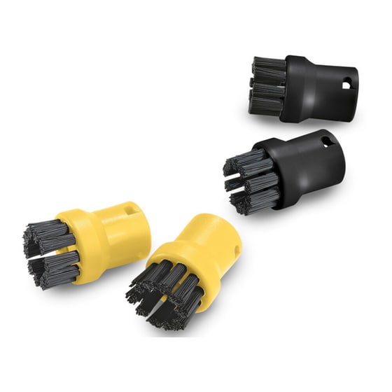 Σετ Στρογγυλής Βούρτσας 2.863-264.0 KARCHER - 4 Τεμάχια Κίτρινο image 0
