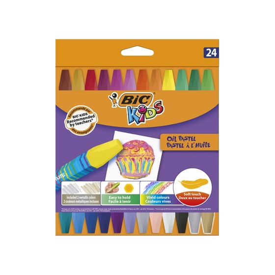 Λαδοπαστέλ Kids BIC (24 Τεμάχια) image 0