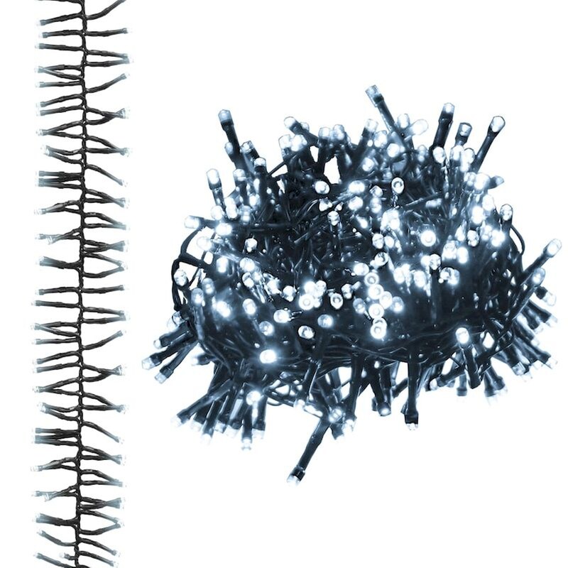 Λάμπακια Cluster Vidaxl Με 2000 LED Από PVC 17m - Ψυχρό Λευκό