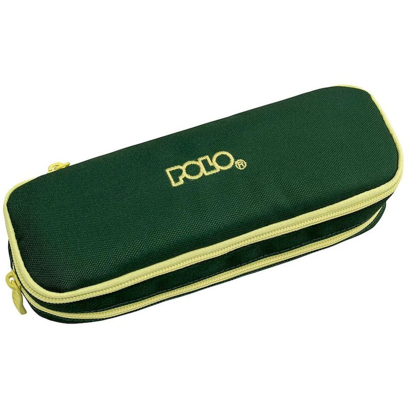 Κασετίνα Οβάλ Polo Duo Box III Green/Yellow