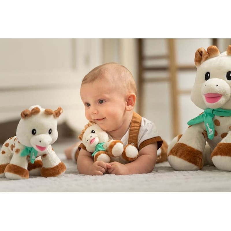 SOPHIE LA GIRAFE Σόφι Καμηλοπάρδαλη Sweety Sophie Collection Βελούδινη Σόφι Μικρή 14εκ S010335