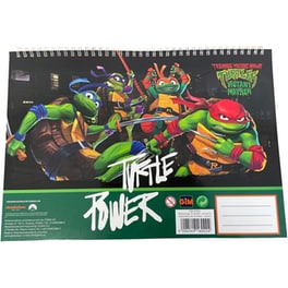 Μπλοκ Ζωγραφικής Gim 23x33 με Αυτοκόλλητα Ninja Turtles 40 Φύλλων
