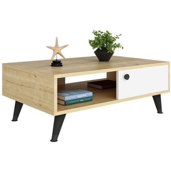 Τραπεζάκι Σαλονιού 24Mall Athena Sapphire Oak από Μοριοσανίδα 90x35x60 cm - Καφέ image 1