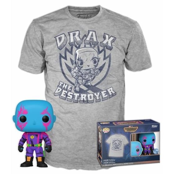 Funko Pop! & Tees - Marvel Guardians of the Galaxy - Drax Vinyl Figure με T-Shirt (M) image 0