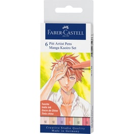Μαρκαδόροι Γραφής Faber Castell Manga Kaoiro (6 Τεμάχια)