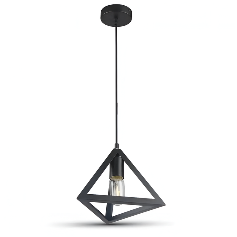 ΧΑΤΖΗΚΟΝΤΙΔΗΣ ΑΕ Κρεμαστό Φωτιστικό Οροφής Σε Μαύρο Χρώμα C10 Ε27