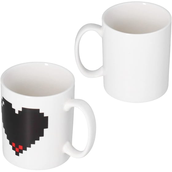 Κούπα Καρδιά Που Αλλάζει Χρώμα Κεραμική 350 ml  - Λευκό image 2