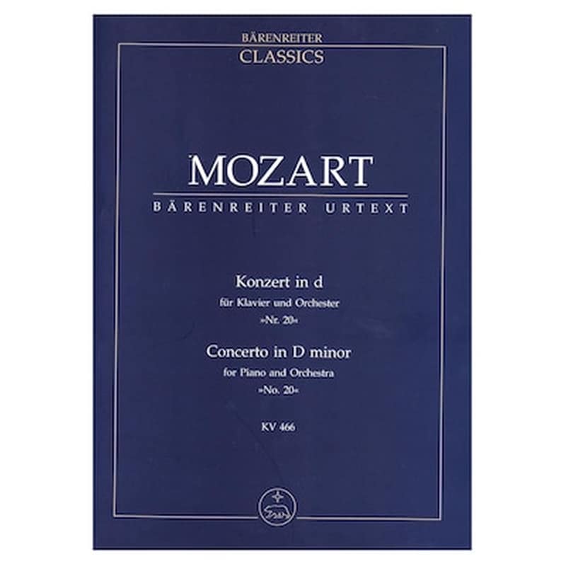 BARENREITER Βιβλίο Για Σύνολα Barenreiter Mozart - Concerto In D Minor Nr.20 [pocket Score]