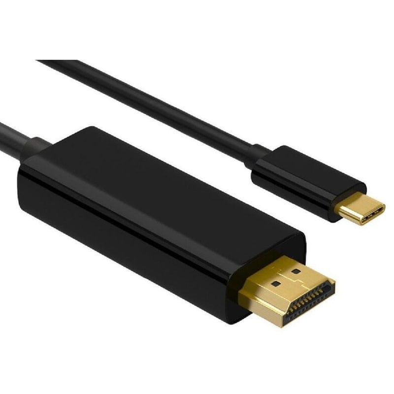 Powertech Καλώδιο Usb-c Σε Hdmi Pth-073, 4k/60hz, 2m, Μαύρο φωτογραφία