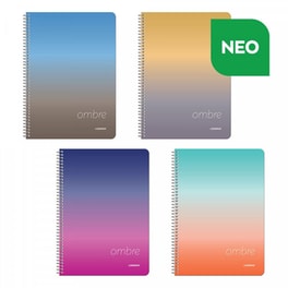 Τετράδιο Σπιράλ Wirelock Α4 2 Θεμάτων Ombre (1 Τεμάχιο)