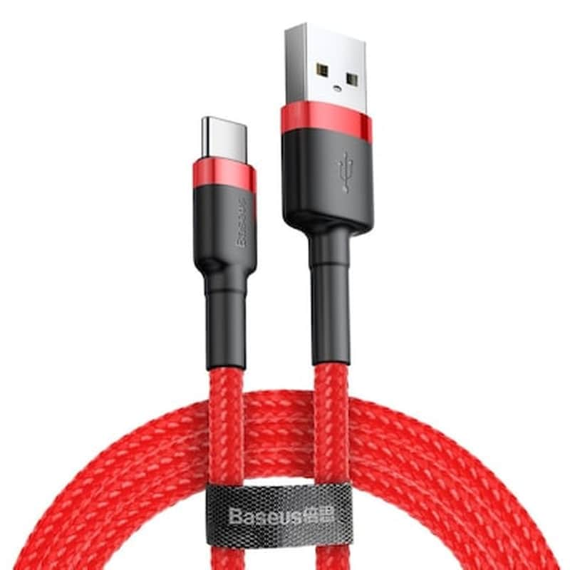 Καλώδιο Baseus Cafule Braided Usb / Type C Qc3.0 2a 3m - Baseus - Κόκκινο - Type C