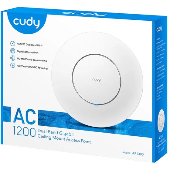 Cudy AP1300 Access Point (2.4 & 5 GHz) 1267 Mbps - Λευκό image 4
