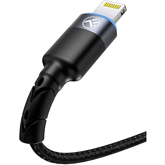 Καλώδιο Δεδομένων Tellur USB to Lightning με LED Φως 1.2m - Black image 3