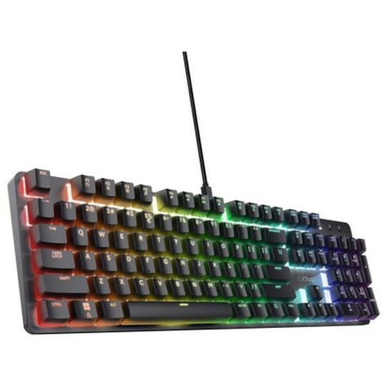 Trust GXT 871 Zora Gaming Μηχανικό Ενσύρματο Πληκτρολόγιο με RGB φωτισμό (US) image 1