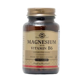 Μέταλλα Solgar Magnesium With Vitamin B6 - 100 ταμπλέτες