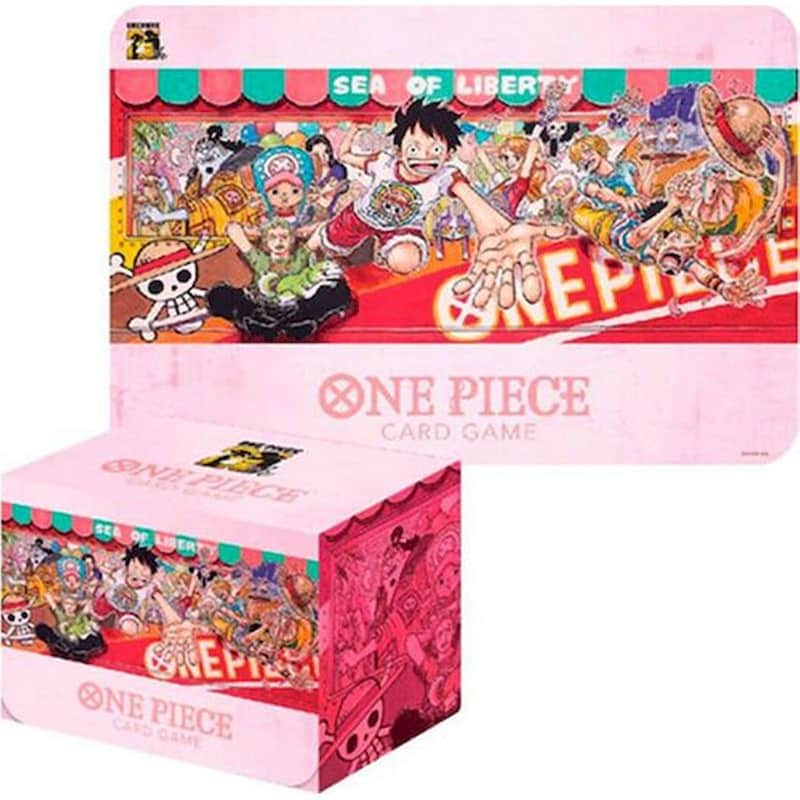 Σετ Κουτί Αποθήκευσης Playmat Bandai One Piece Card Game 25th Edition