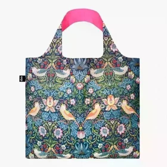 Τσάντα&nbsp;Αναδιπλούμενη Loqi&nbsp;William&nbsp;Morris&nbsp;Neon&nbsp;Pink image 1