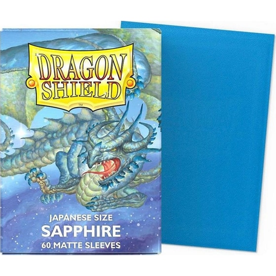 Dragon Shield Sleeves Japanese Small Size - Matte Sapphire (60 Sleeves) image 1
