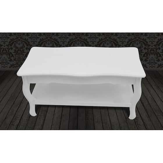 Τραπεζάκι Σαλονιού VidaXL από MDF 87.5x42x44cm - Λευκό image 5