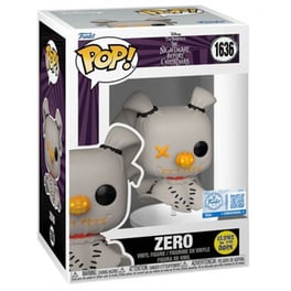 Funko Pop! Disney: The Nightmare Before Christmas - Zero (Glows in The Dark) #1636 Vinyl Figure
