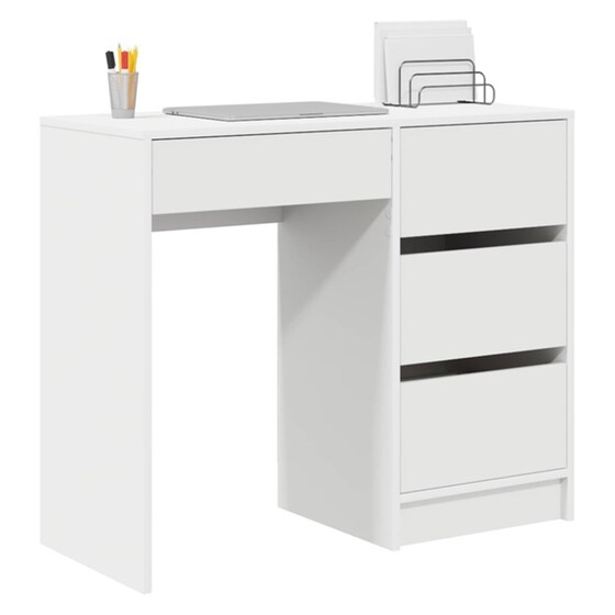 Γραφείο VidaXL από Επεξεργασμένο Ξύλο 90x37,5x75 cm - Λευκό image 1
