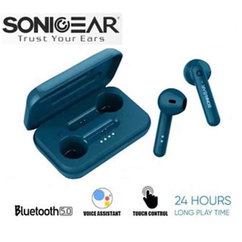 SONIC GEARS Ακουστικά Bluetooth Sonic Gear 3+ - Deep Blue