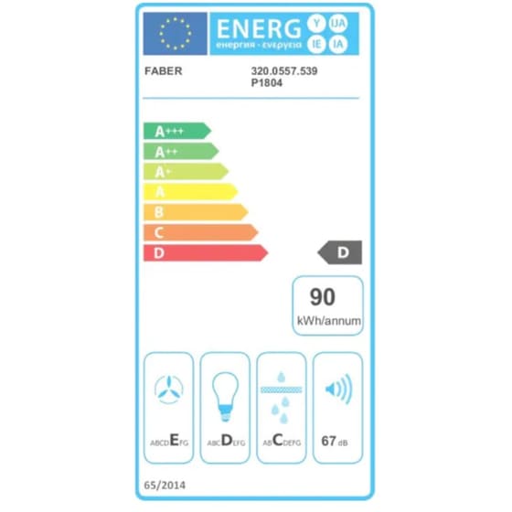 FABER VALUE PB 4 2L X A60 60cm Inox Απορροφητήρας Καμινάδα Τζάκι image 3