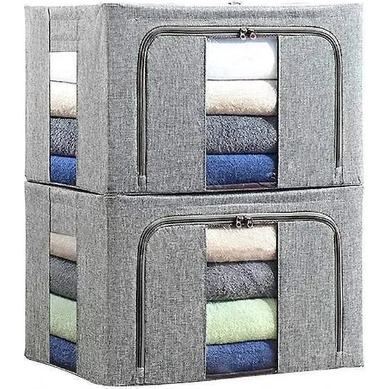 Casalux CL54474 Υφασμάτινη Θήκη Αποθήκευσης Ρούχων & Παπλωμάτων 66Lt image 4