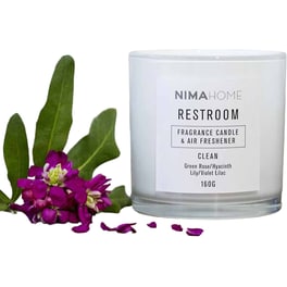 Αρωματικό Κερί Nima Aroma Restroom Γυάλινο 160 gr - Λουλούδια