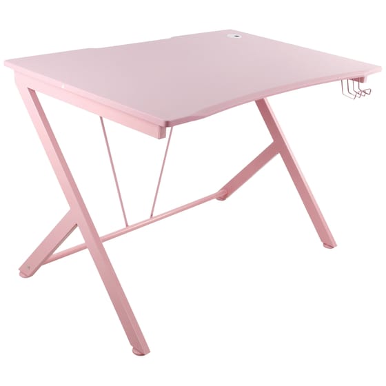 Γραφείο Gaming Deltaco από MDF PT85  116x75cm - Ροζ image 0