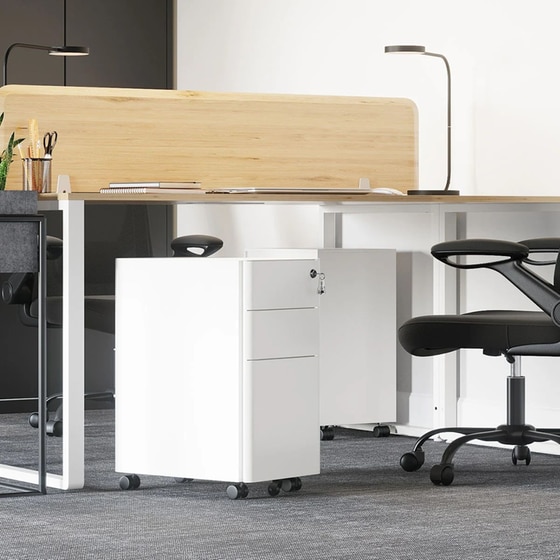 Συρταριέρα Γραφείου Songmics Ofc030w01 από Μέταλλο 46x30x59.2cm - Λευκό image 4