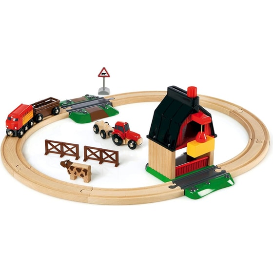 Brio World  Σετ Παιχνιδιού Αγρόκτημα με Σιδηροδρομικό & Τρενάκι (33719) image 2