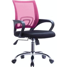Καρέκλα Γραφείου 24Mall BF2101-F Υφασμάτινη - Ροζ / Μαύρη