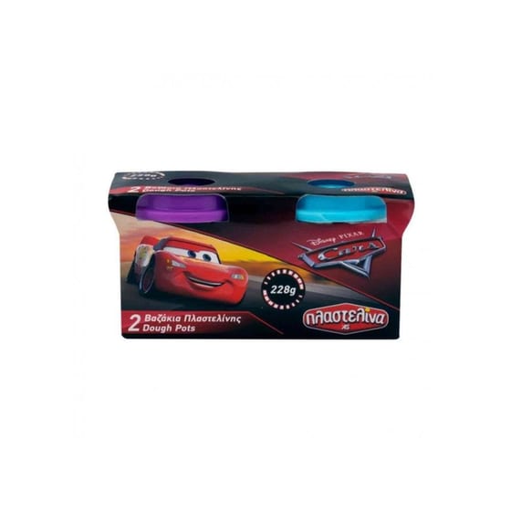 Σχολική Πλαστελίνη As Company Σετ 2 Βαζάκια 4Oz Cars image 1