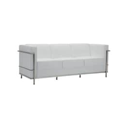 Τριθέσιος Καναπές Woodwell Genova Ε947.31 188x73cm - Λευκό