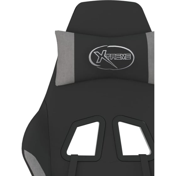 Καρέκλα Gaming VIDAXL 3143723 με Υποπόδιο - Γκρι image 9
